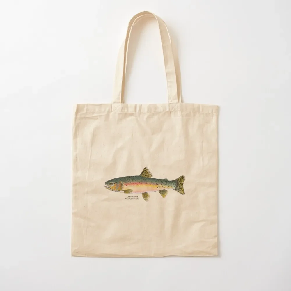 

Cutthroat Trout Painting Tote Bag Women's bags shopping bag logo tote bags cloth bags Tote Bag