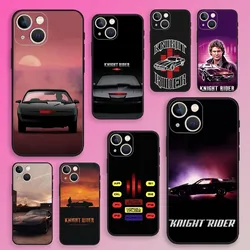 Knight Rider KITT Car Phone Case For iPhone 16,15,14,13,12,11,Plus,Pro Max,XS,X,XR,SE,Mini,8,7 Soft Silicone Black Cover
