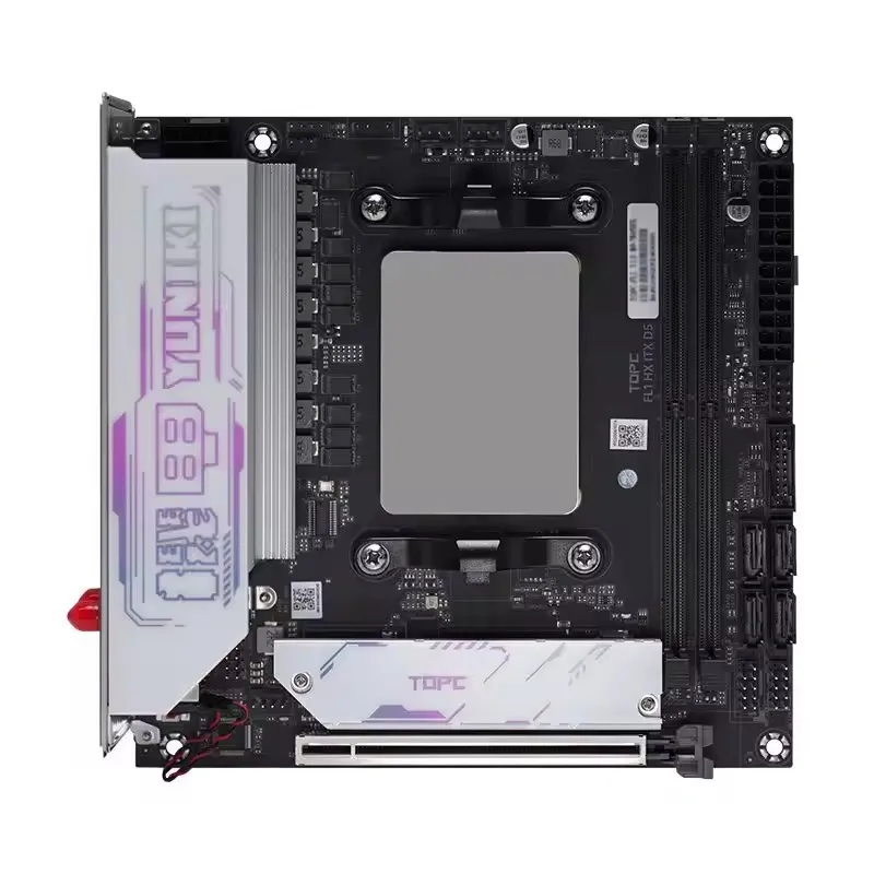 Placa base para juegos TOPC AMD Ryzen 9 7940HX 7845HX R7 7745HX R5 7645HX 2 * M.2 NVMe 2 * DDR5 4 * SATA 2,5G LAN para NAS Mini PC WiFi6E