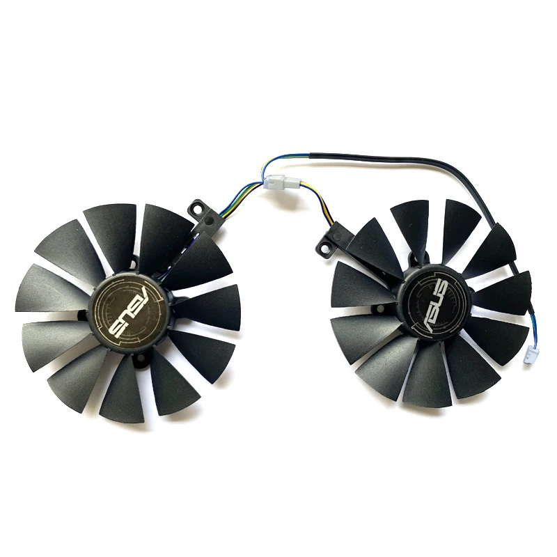 NEW 2PCS T129215SU PLD09210S12HH 4PIN Arez RX580 570 GPU FAN For ASUS  Radeon RX 470 4Gb Mining 570 580 Expedition OC Video Fan