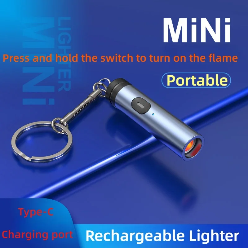 

2024 New Portable Car Cigarette Lighter One To Three Data Cable USB Cigarettes Lighter Outdoor Windproof No Open Flame Lighters