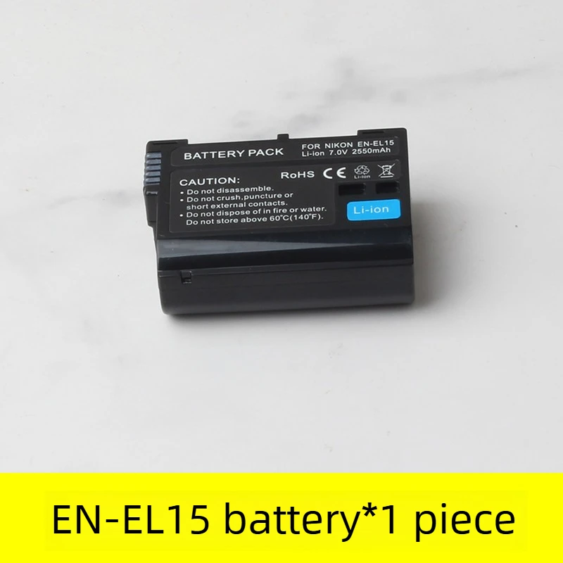 EN-EL15 2550mAh 7.0V Replacement Battery for Nikon D800 D800E D810 D850 D7000 D7100 D7200 D7500 Z5 Z6 Z7 Z7II Digital Batteries