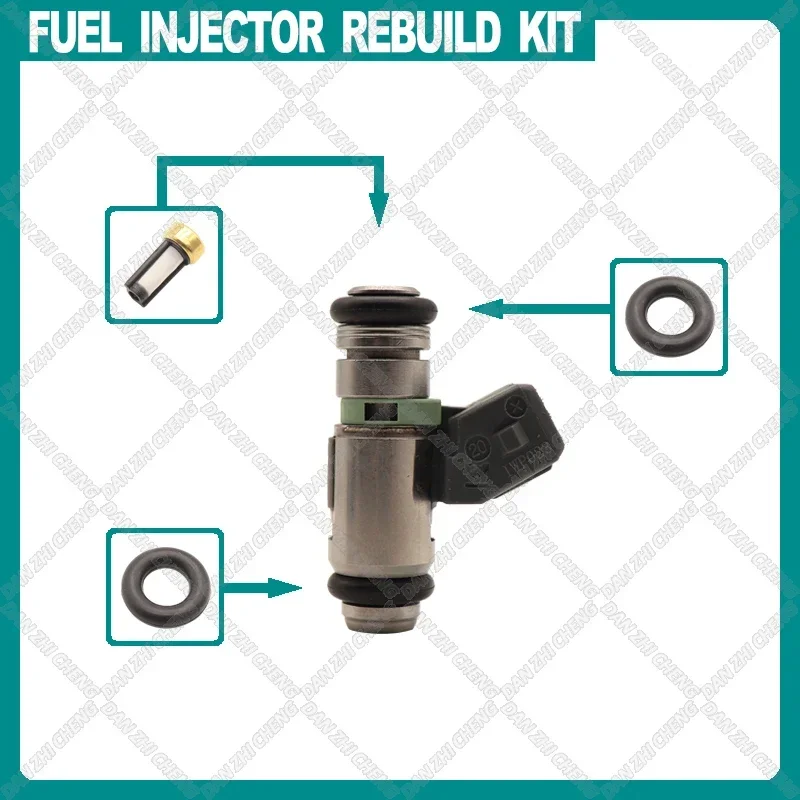 

Filters Orings Seals Grommets Fuel injector service kit filter for IWP023 Fit VW Polo Vento FIAT PUNTO SEAT CORDOBA IWP-023
