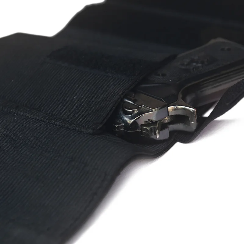 Verdeckte Outdoor-Knöchelholster-Beintasche für links und rechts, klein, kompakt, Jagd-, Sport- und Reisezubehör – Detail 8