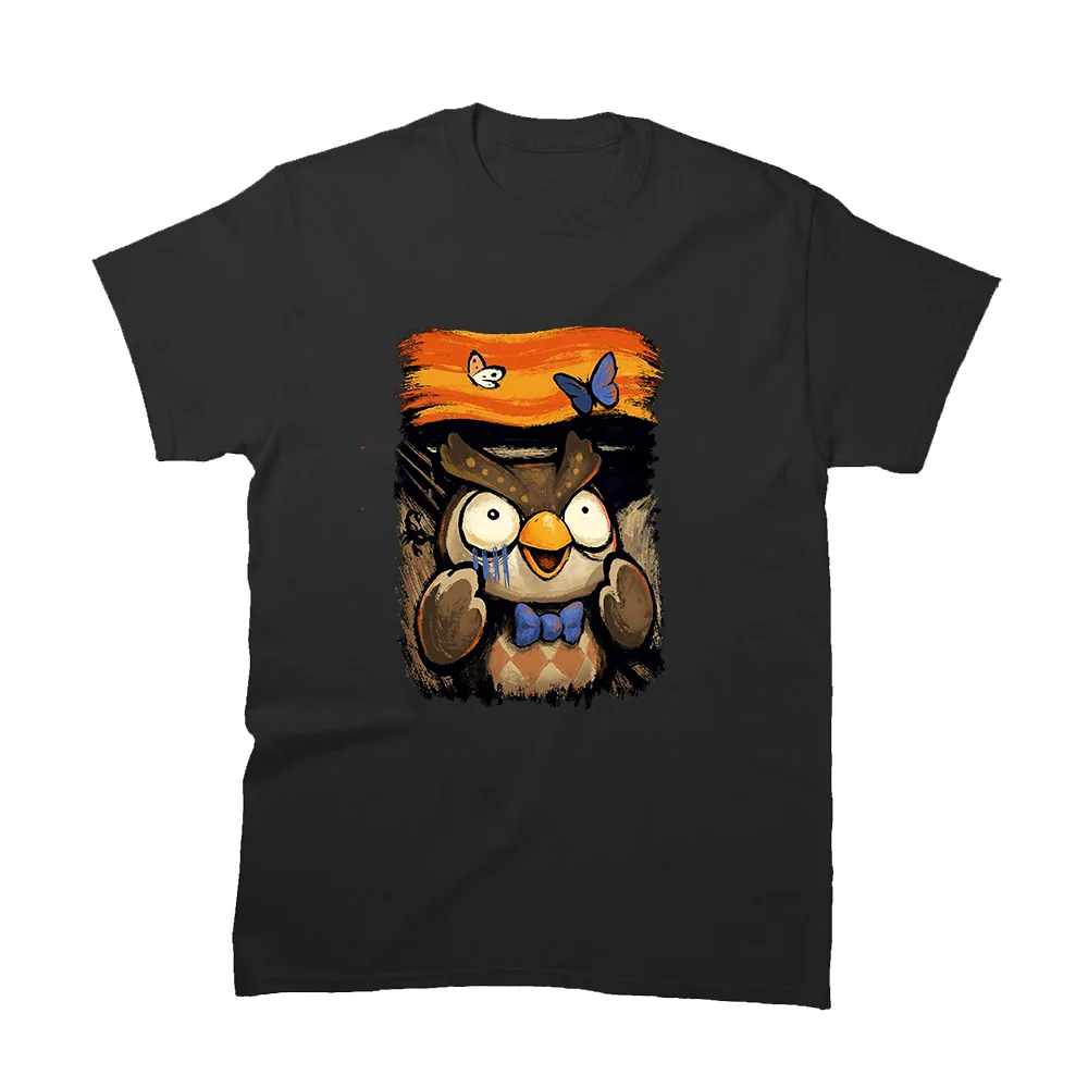 Brewster Deals with Existential Dread Funny animal crossing cozy gaming 100% cotton printed plus size t shirt for men clothing