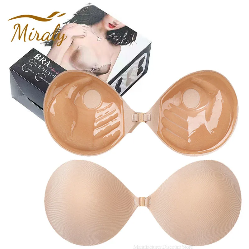 Invisible Strapless Adhesive Stick Bra For Women Push Up Summer Chest Stickers Lift Up Nude Cover Bra Silicone Pad Sexy Breast