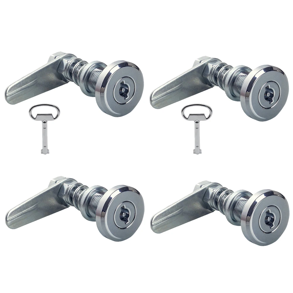 

5PCS Zinc Alloy Adjustable Industrial Cam Locks Distribution Box Lock Switch Electric Cabinet Lock Turn Tongue Lock (Keys Alike)