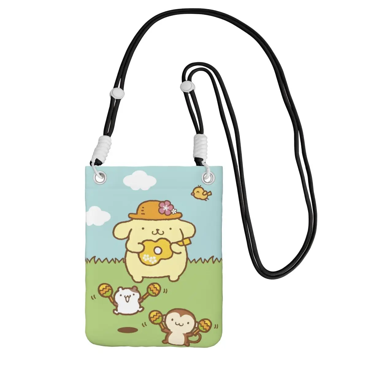 

Custom Pompompurin Mobile Phone Bag for Men Women Cool Cute Dog Shoulder Crossbody Bag Lipstick Bag Mini Shoulder Purse Wallet