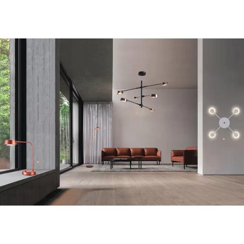 Modern Aluminum Ceiling Lamp High CRI 90 Lighting Fixture for Home Hotel Living Room Decor