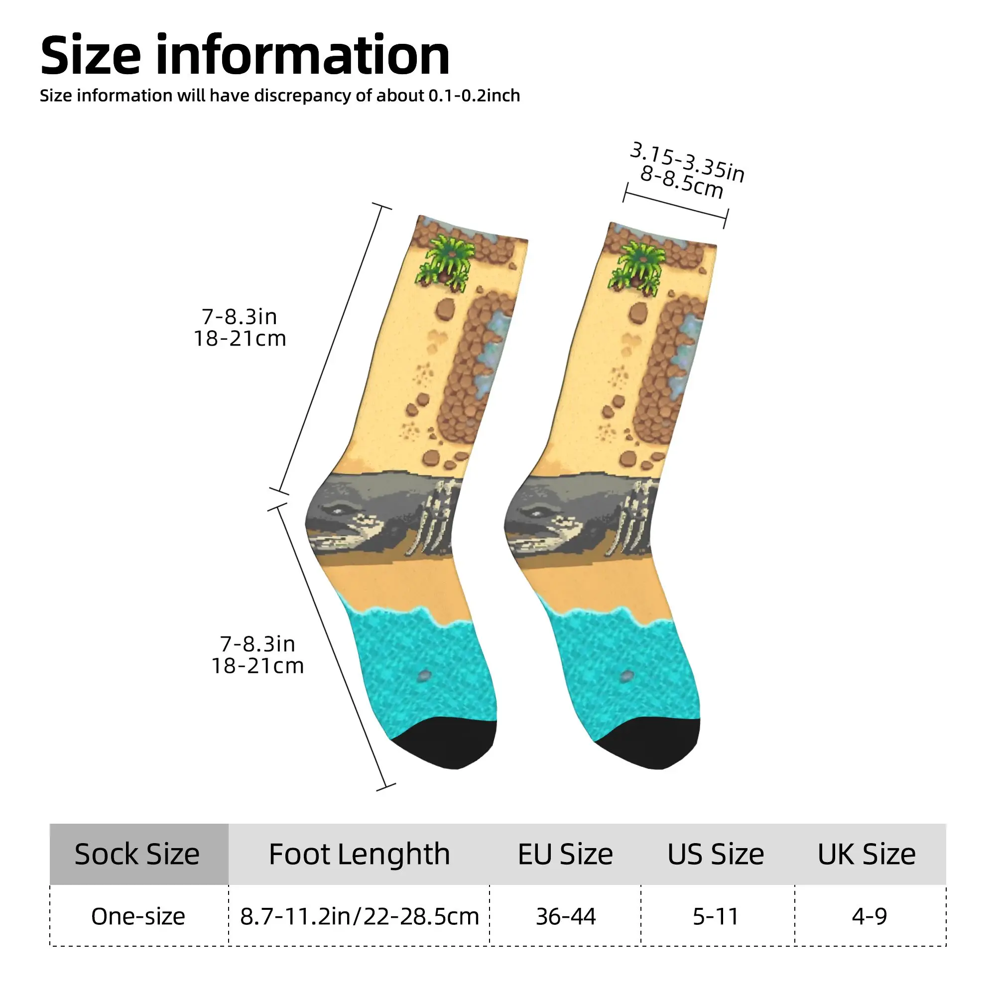 Stardew Valley الحيوانات جوارب الدجاج المطبوعة الجوارب الأنيقة الخريف عدم الانزلاق الجوارب النساء الرجال الجري تنفس الجوارب
