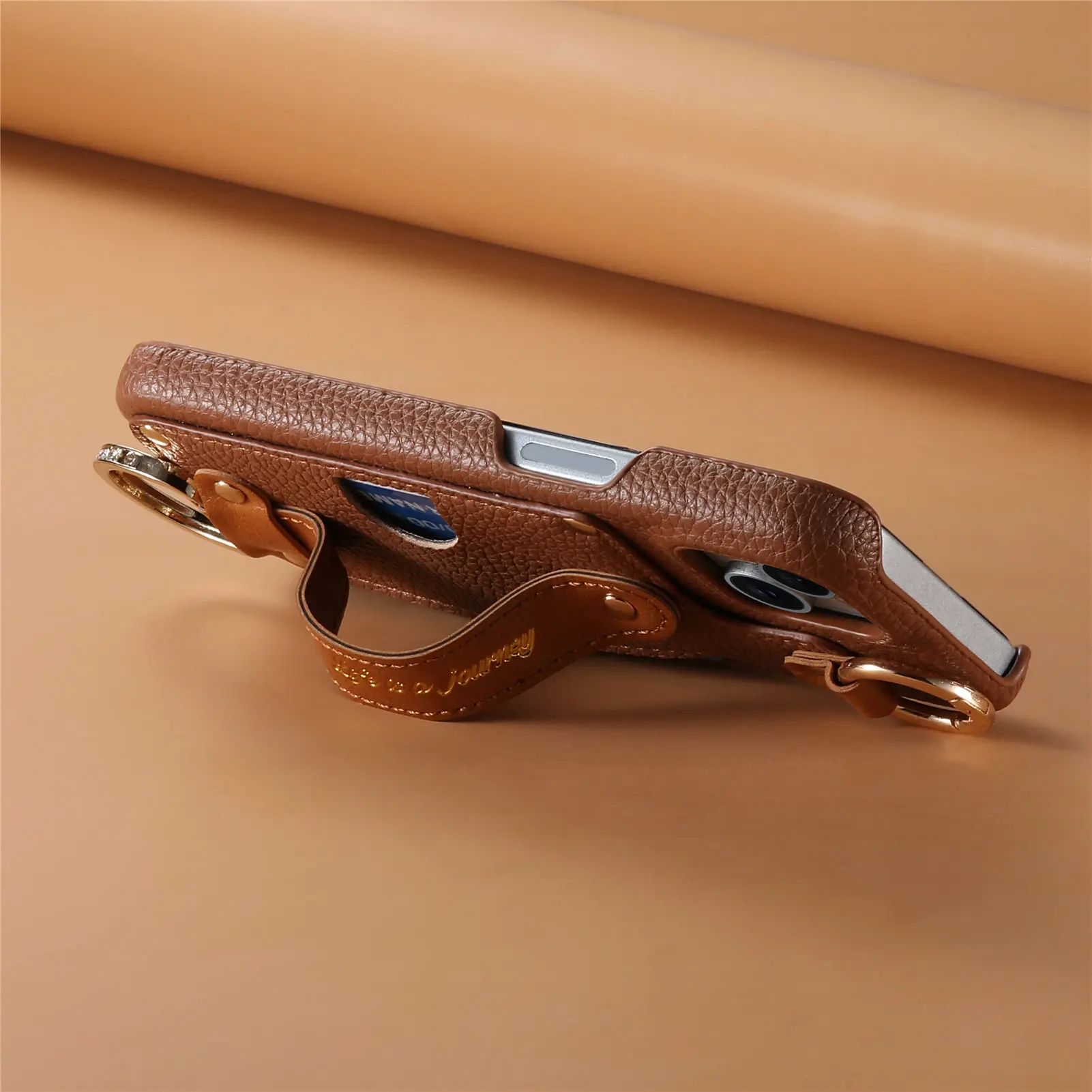 Wristband Cards Solt Ring Holder Leather Wallet Case For Samsung Galaxy S24 Ultra S23 Plus S22 A55 A15 A35 A25 A54 Stand Cover