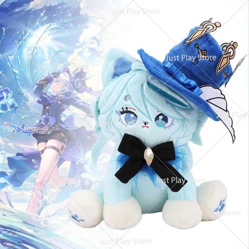 25cm Cute Furina Meow Cat Plush Toys Genshin Impact Game surrounding Plushie doll Movie Stuffed Animals  for Kids Birthday Gift