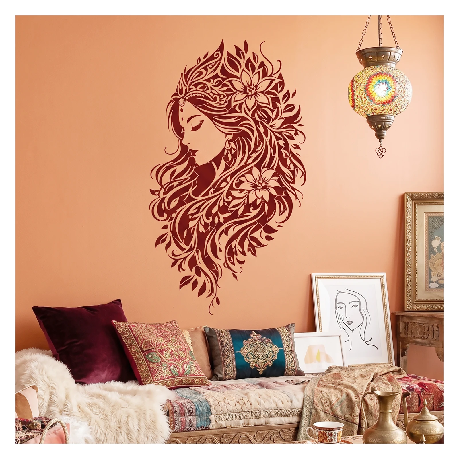 grande-stencil-da-parete-con-profilo-di-dea-bohemien-elegante-motivo-floreale-ondulato-stencil-riutilizzabile-vintage-per-arte-e-artigianato-fai-da-te