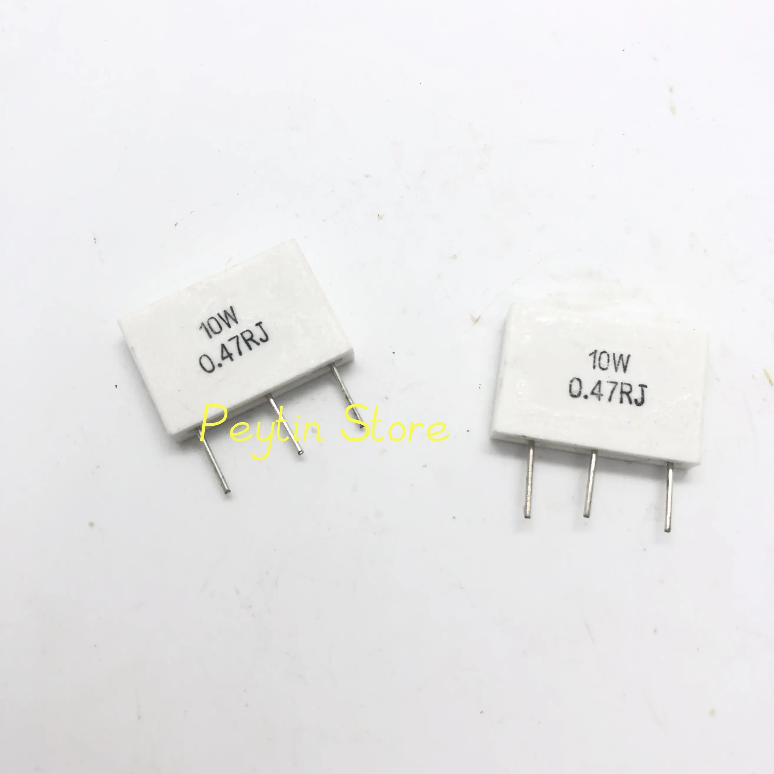 2Pcs MPR 5Wx2(5W+5W) 0.18R 0.22R 0.33R 0.47R Twin Non-inductive Tripod Cement Resistor