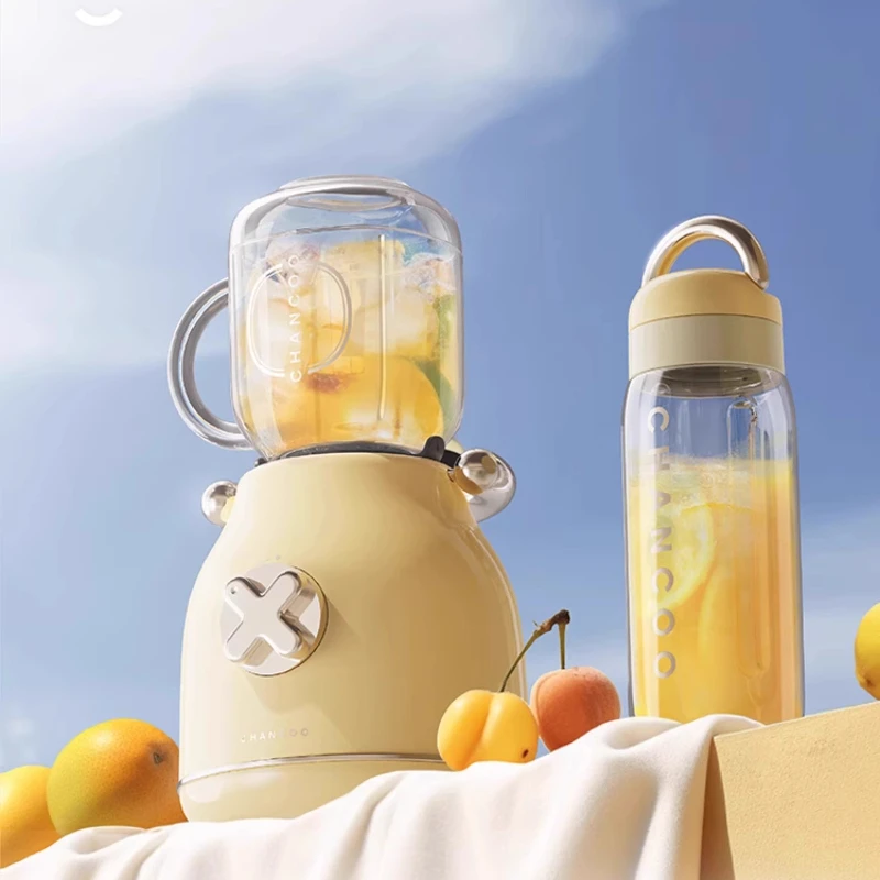 

For Household Retro Design Small Portable Juicer – Multifunctional Kitchen Fruit Juicer With Double Cups For Apple & Orange Juic