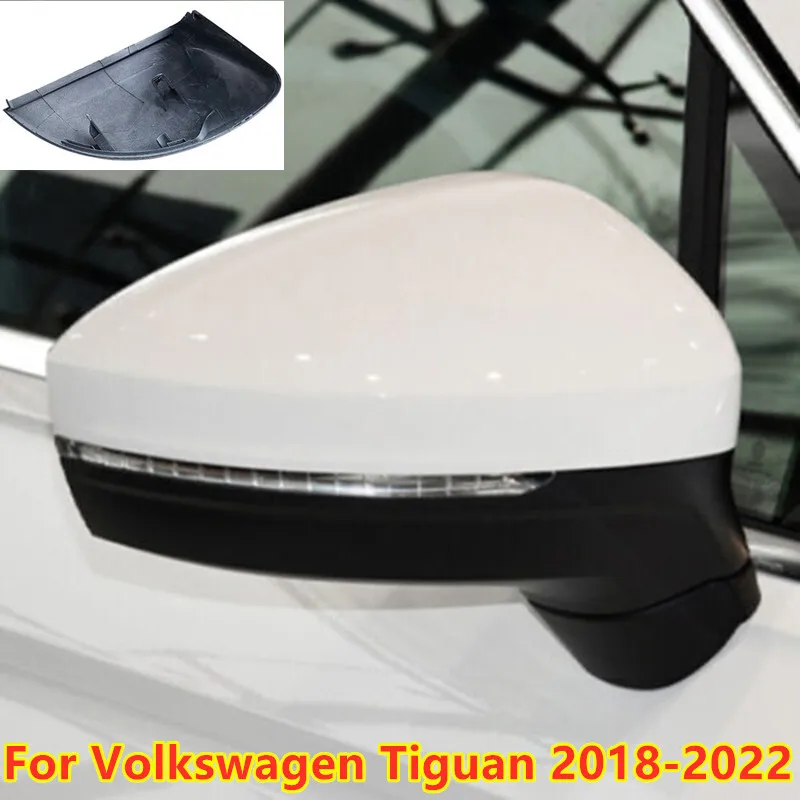 

White Right RearView Side Mirror Cover Replace For Volkswagen Tiguan 2018-2022