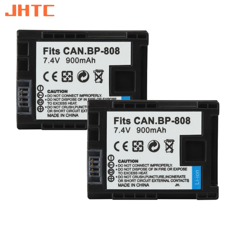 900mAh BP 808 Battery for Canon FS300 FS100 XA10 VIXIA HG20 HF21 HF S11 HF S10 HF11 BP-808 BP-809 BP-819 BP-827 BP808 Batteries