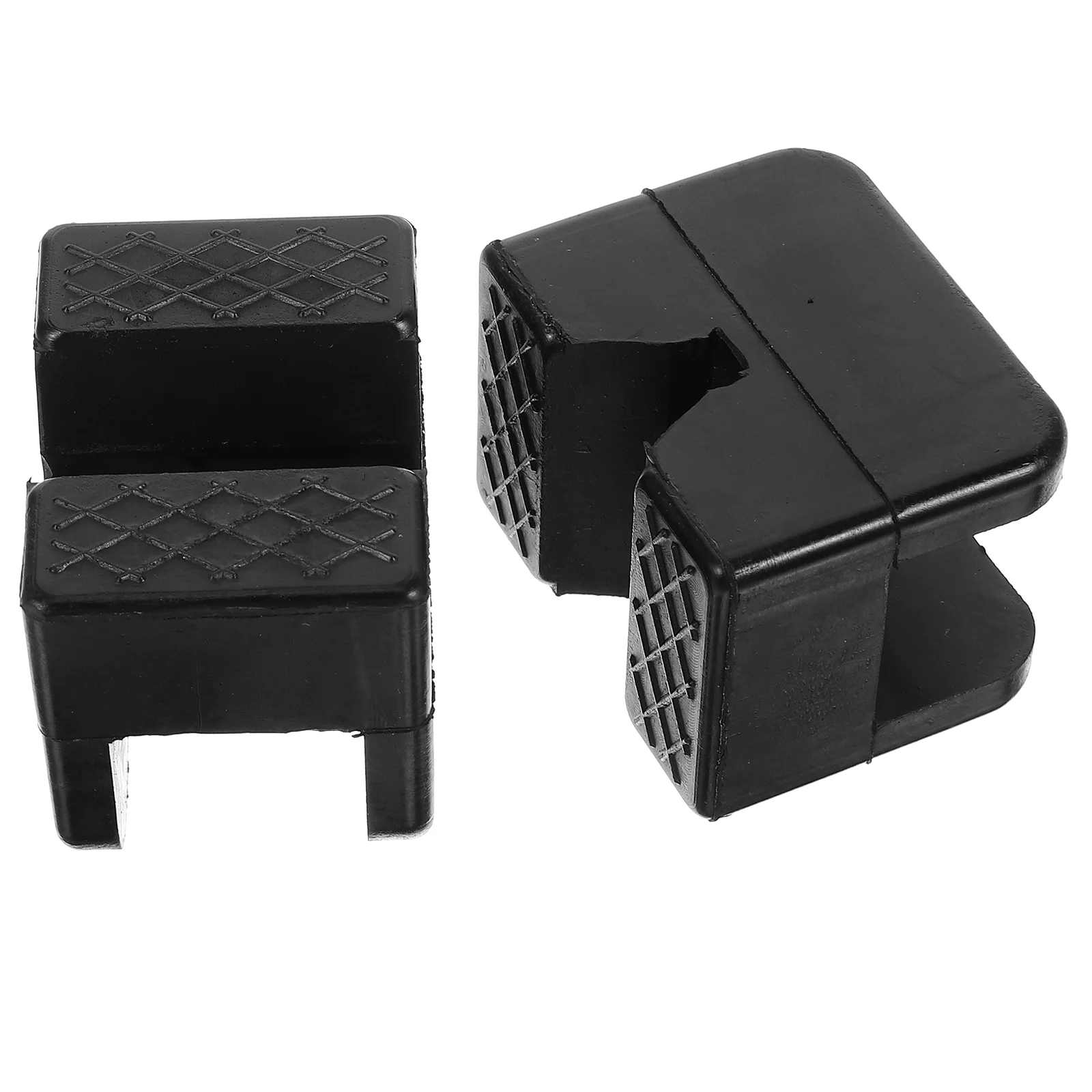 

2 Pcs Car Jack Rubber Blocks Caravan Leg Pads 2pcs Guards Adapter Jacks Automobile Stand Automotive