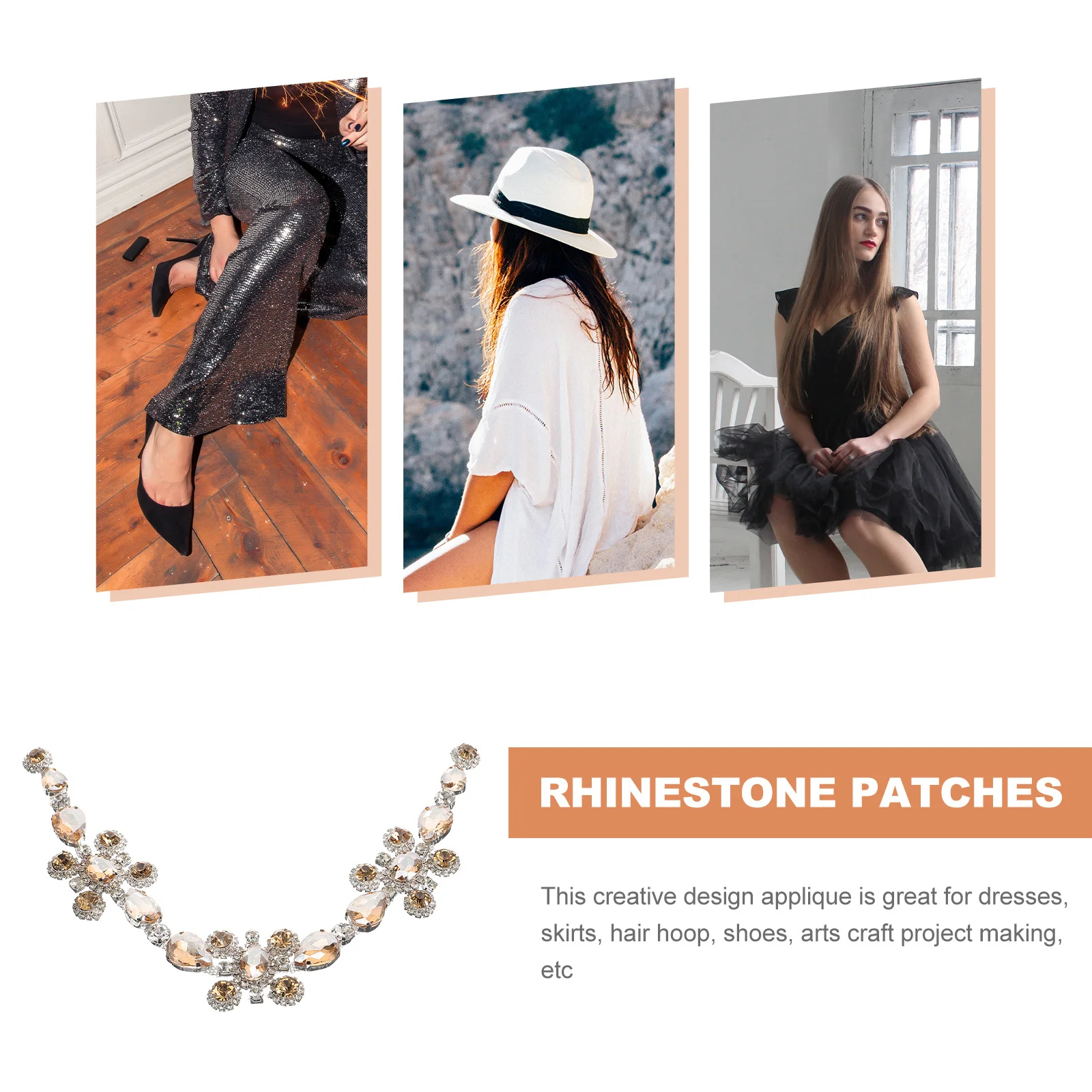 

DIY Wedding Rhinestone Applique Sash Belt Crystal Patches for Skirts Shoes Crystal Applique Wedding Patch