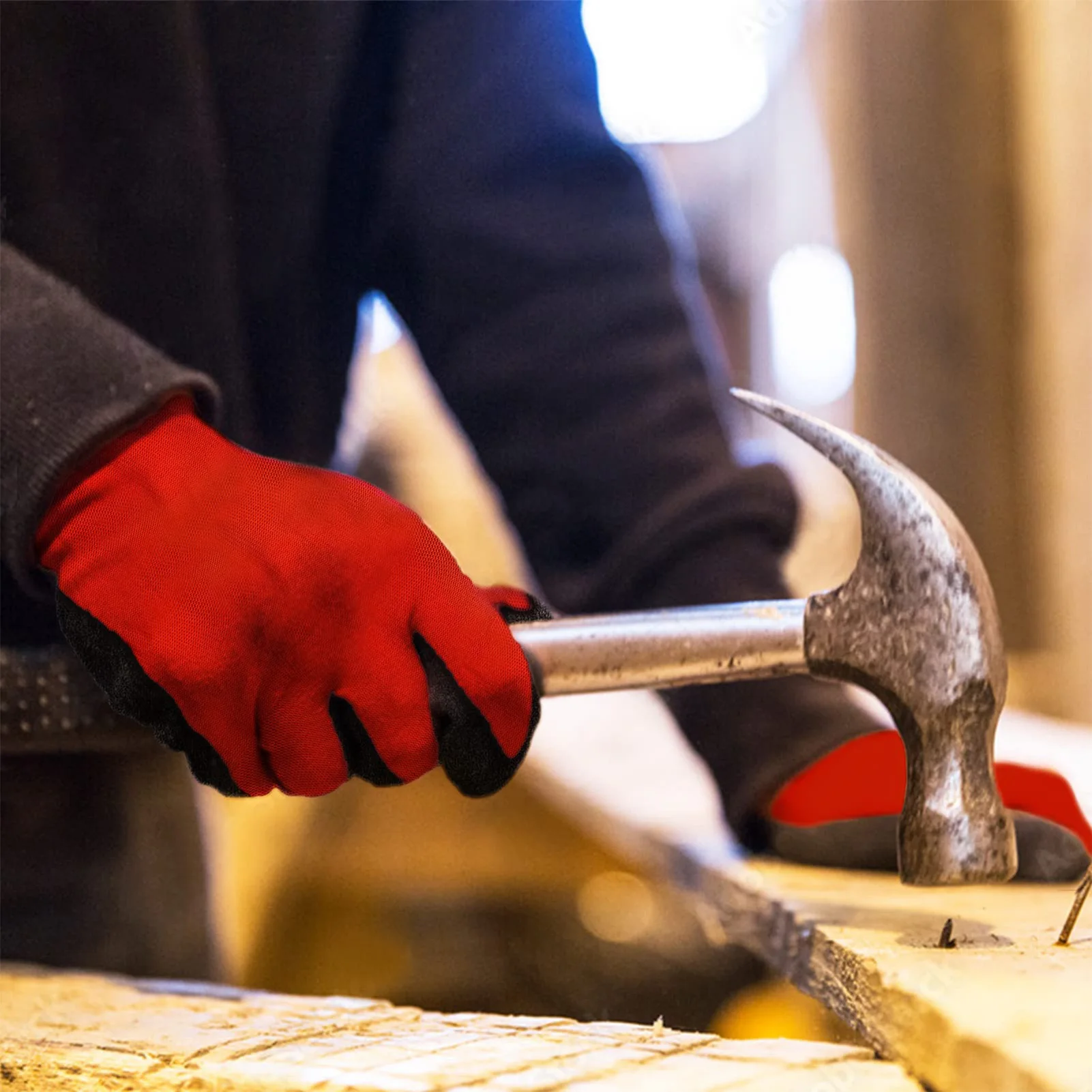 قفازات عمل متعددة الأغراض مضادة للانزلاق، قفازات لاتكس مقاومة للتآكل وغير قابلة للانزلاق لمستودع البستنة للعمل المحلي #2