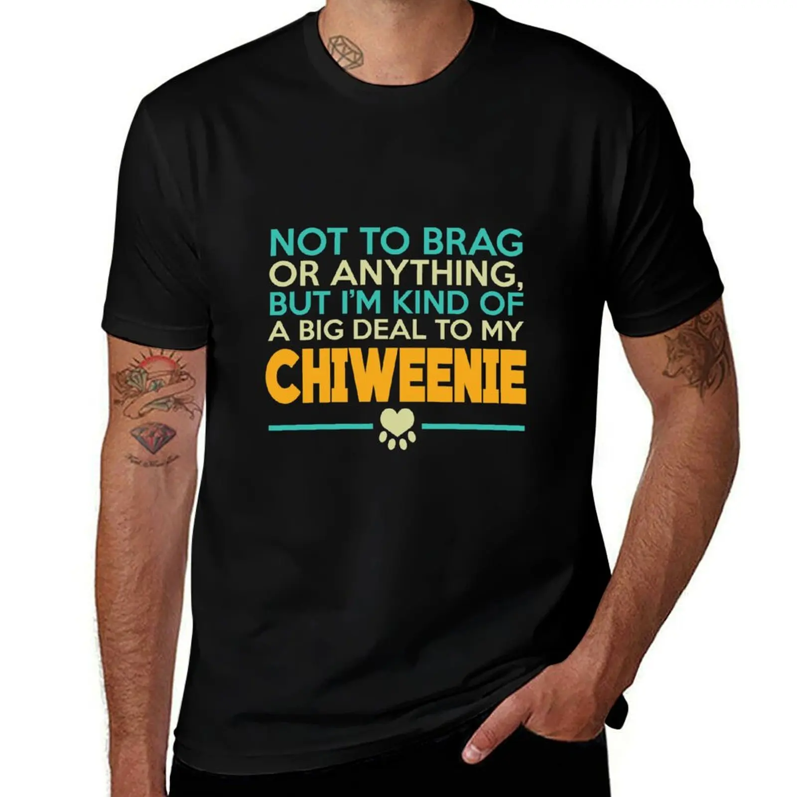 

Chiweenie Dog Gifts For Chiweenie Dog Lover T-Shirt Work Outdoor Short Sleeve Tee