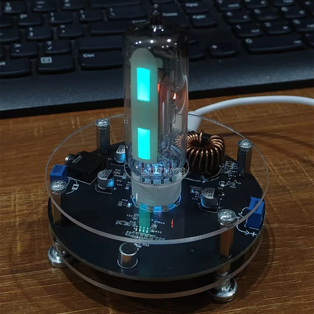 

Голосовое управление, светящийся крутой музыкальный ритм-светильник 6E2, электронная трубка «кошачий глаз», атмосферная лампа, 5 В, регулируемая чувствительность