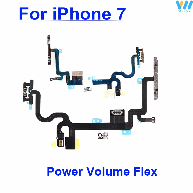 Power Volume Flex Cable For iPhone 7 7Plus 8 8Plus /SE 2020 2022 ON OFF Power Volume Switch Side Key Flex Cable Repair Parts New