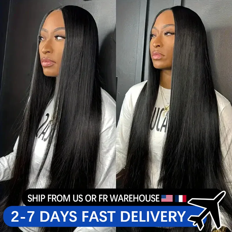 13x6 13x4 Lace Frontal Human Hair Wigs For Women Straight 360 Transparent Lace Front Human Hair Wigs Brazilian Remy Pre Plucked