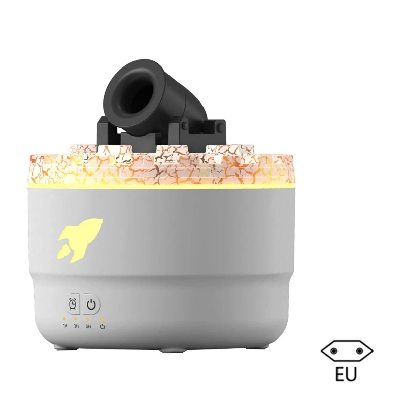 화산 대포 가습기 아로마테라피 디퓨저 안개 제조기 에센셜 오일 디퓨저 홈 데스크탑 280ml