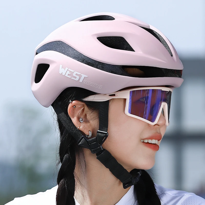 WEST BIKING Aerodynamic Cycling Helmet Integrated Lightweight Women Men Safe Cap Bicycle Helmet Anti-shock MTB Road Bike Helmet