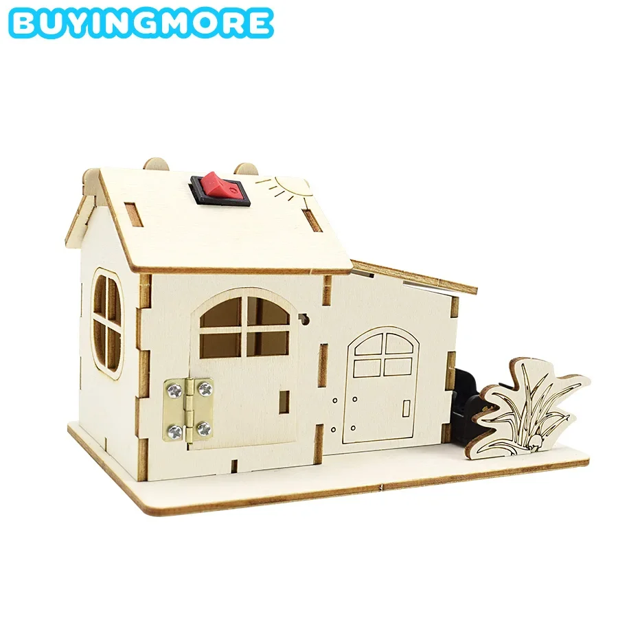 カラーライトハウスモデル DIY キット組み立てる教育玩具少年物理学実験セット学習玩具科学電子キット