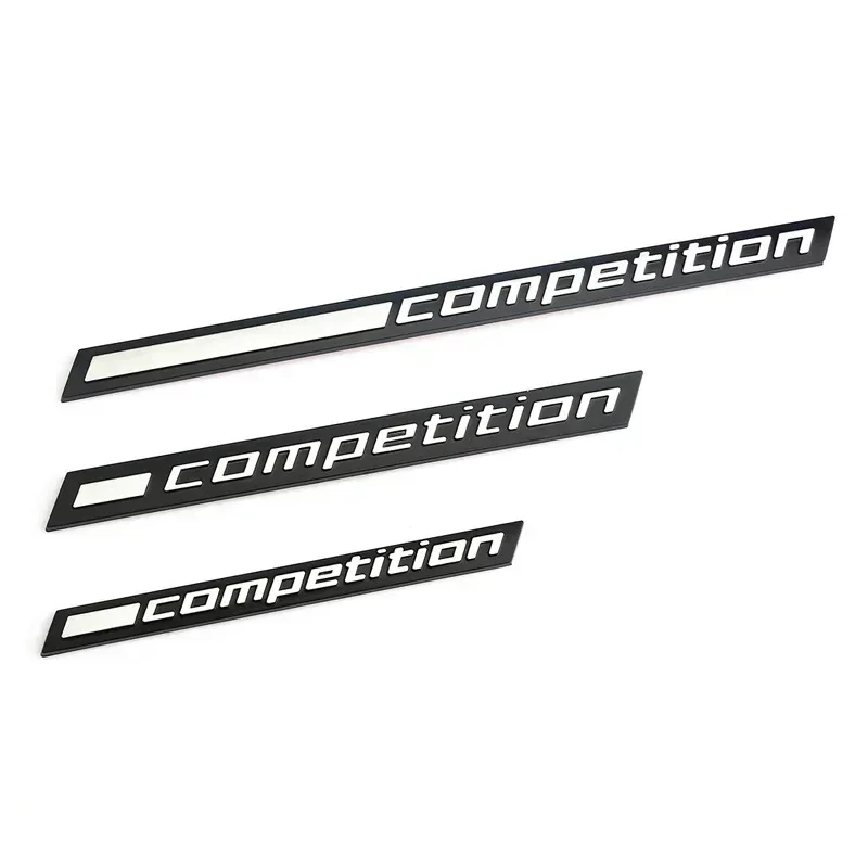 3D ABS Black Competition Logo Rear Boot Trunk Emblem Badge Sticker Decals for BMW M1 M3 M4 M5 M6 X1M X3M X4M X5M X6M