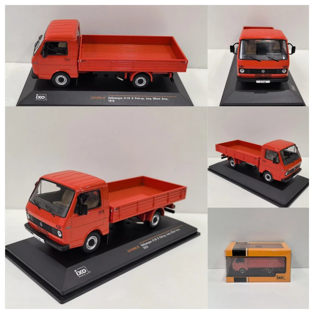 

Модель автомобиля IXO Diecast 1/43 Scale VW LT 28 D 1978 Pickup Truck 3B из сплава