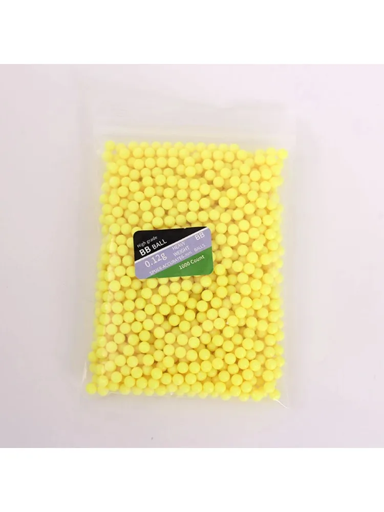 1000/2000/3000 rondes Airsoft BB's kogels 0.12g jacht schieten 6mm BB Strikeball geweer plastic ballen gele paintball - afbeelding 2