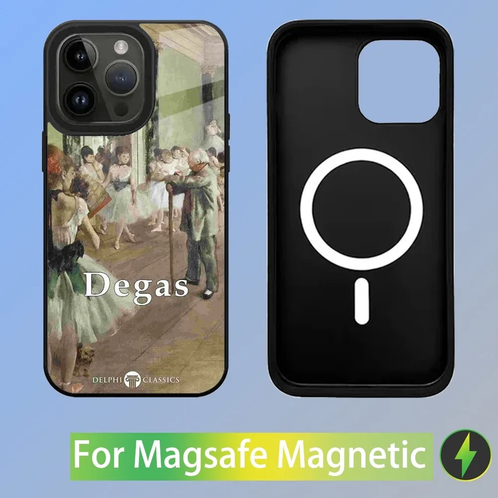 Edgar Degas Dancer ART  Phone Case For iPhone 15,14,13,12,11,Plus,Pro,Max Mini Magsafe Magnetic Wireless Charging