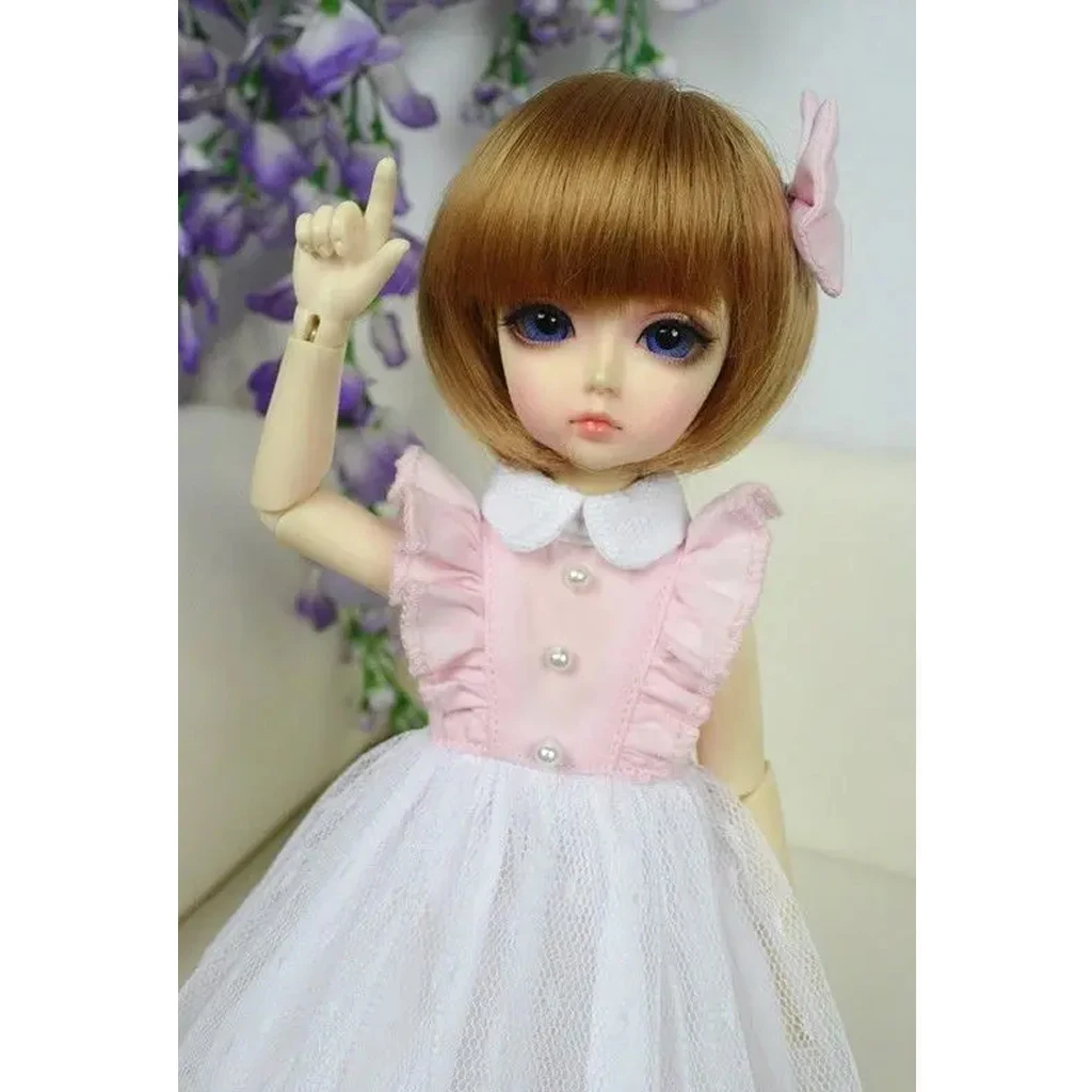 [wamami] 108# Pink & White Clothes/Dress Tutu Bow 1/3 SD DZ AOD BJD Dollfie