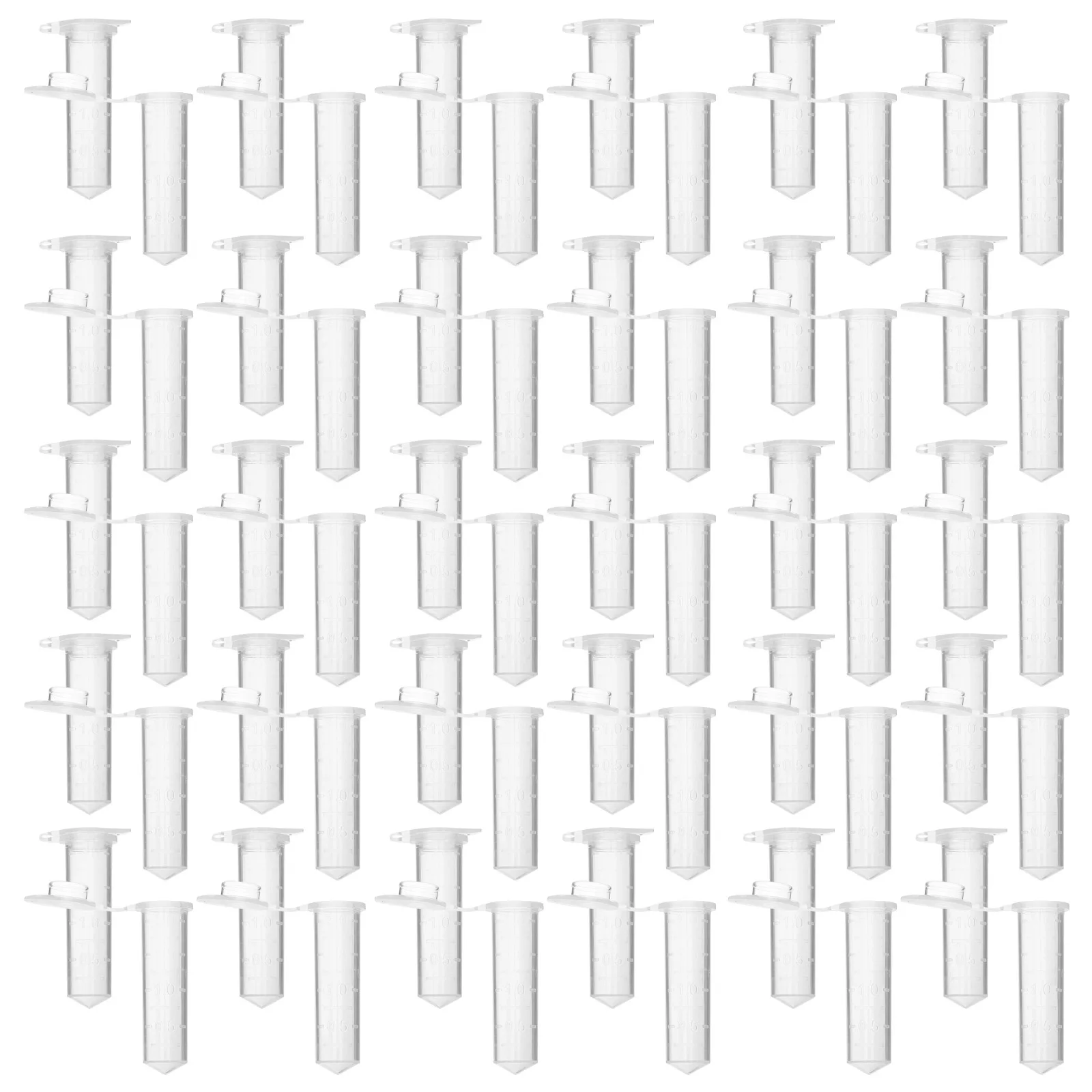 

500Pcs Centrifuge Tubes Plastic Caps Leakproof Lab Test Tubes for Molecular Biology Clinical Chemistry Bio Research Sample