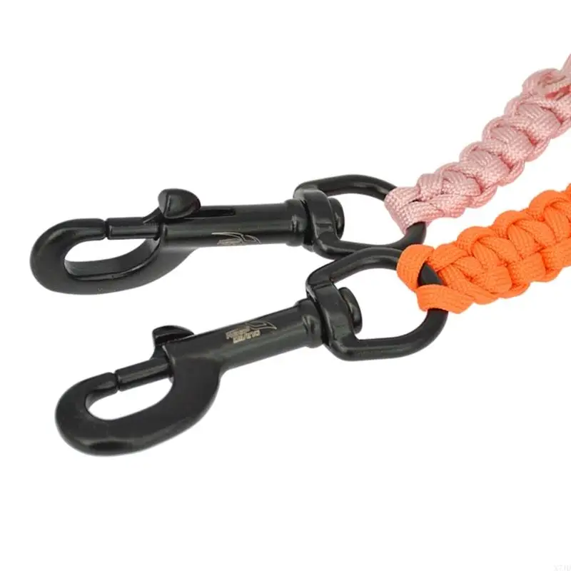 X7JD Diving Swival Bolts Hook Marine Grade Steel Hook Clip Braided Rope