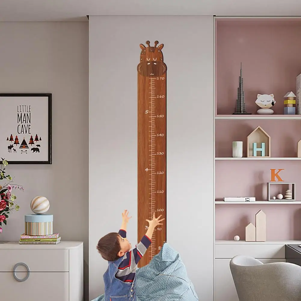 Wall Hanging Kids Growth Chart Precise Scale Children Room Wooden Splicing Height Measurement Ruler