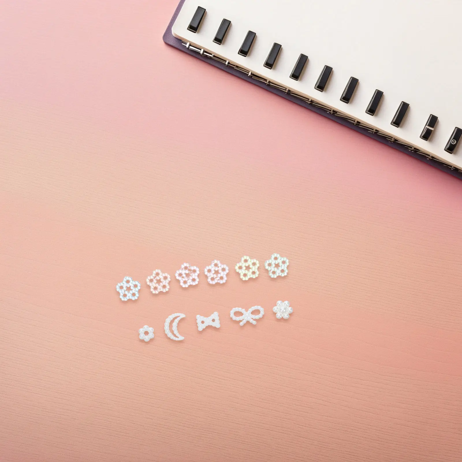 

Glossy White Pearl Heart Charms 5Mm for Bracelet Making Keychain Crafting Sewing Embellishment Party Favor Pearl Heart