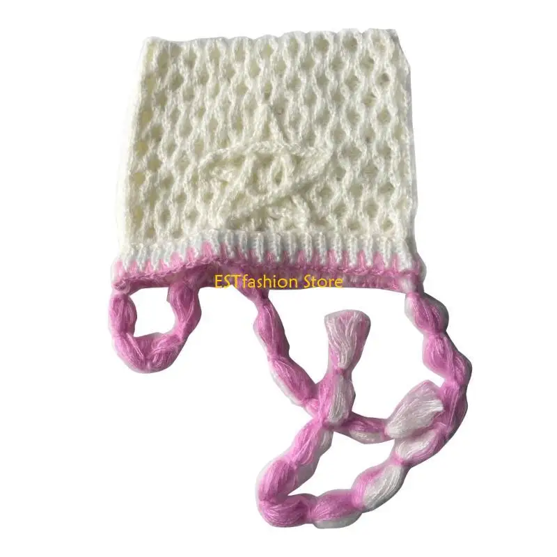 Y5GC الكبار متماسكة القط الأذن قبعة أفخم قبعة سميكة الجاكار نمط نجمة قبعة ملابس ركوب الدراجات