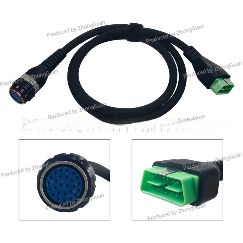 For VOLVO VOCOM Truck Diagnostic Instrument Special Test Cable Round Head VOCOM Main Cable/USB Cable