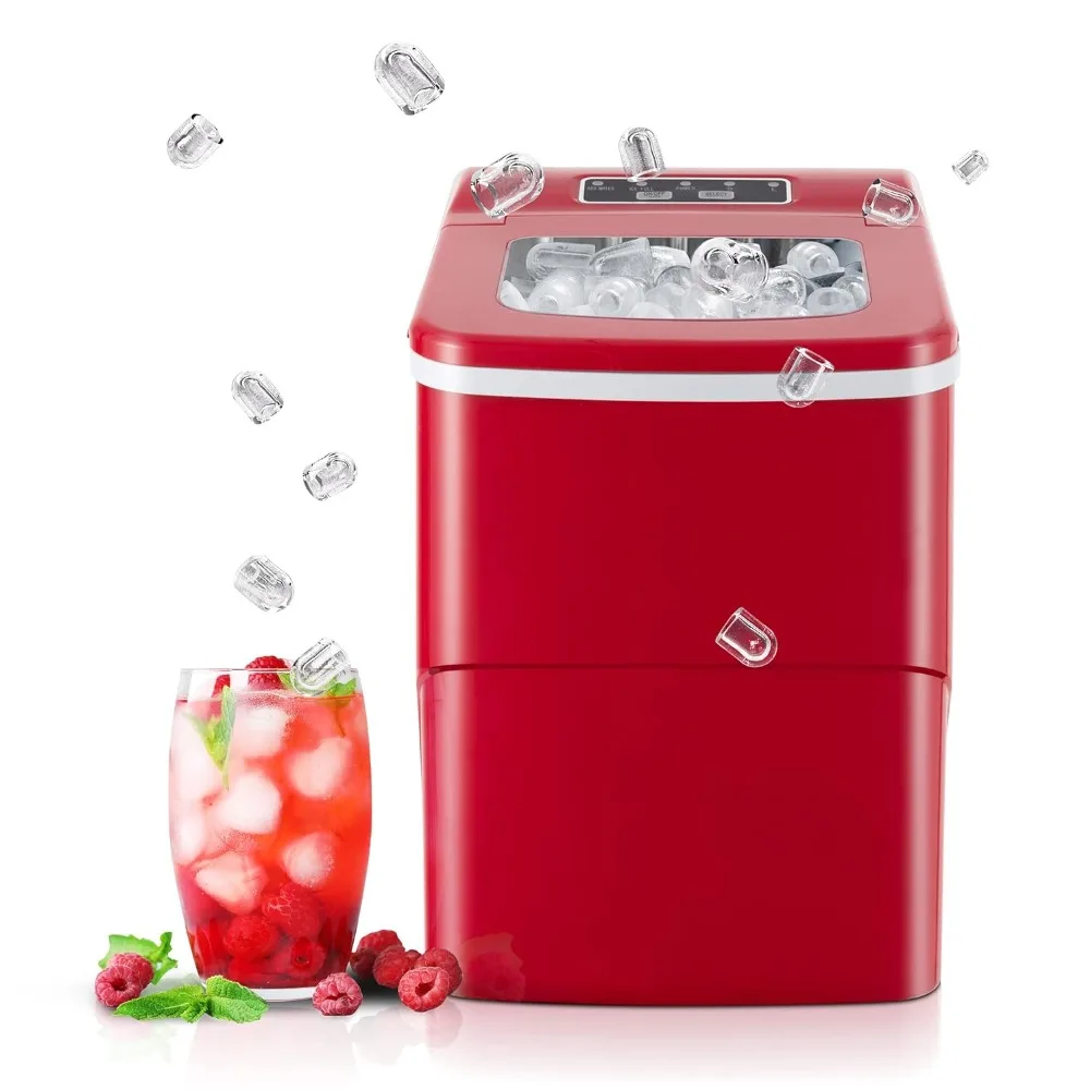 

Countertop Portable Ice Maker Machine,Self-Cleaning 30lbs/5Mins/24Hrs 2 Mode Ice Machine Counter with Scoop&Basket,Ice Maker.