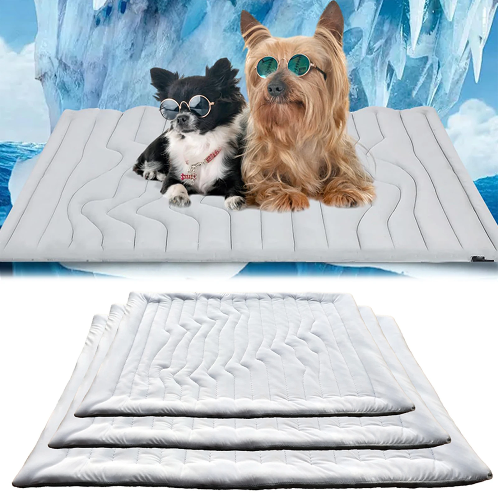 

Upgraded Pet Cooling Pad For Dogs Cats Waterproof Portable Dog Cooling Mat For Indoors Outdoors