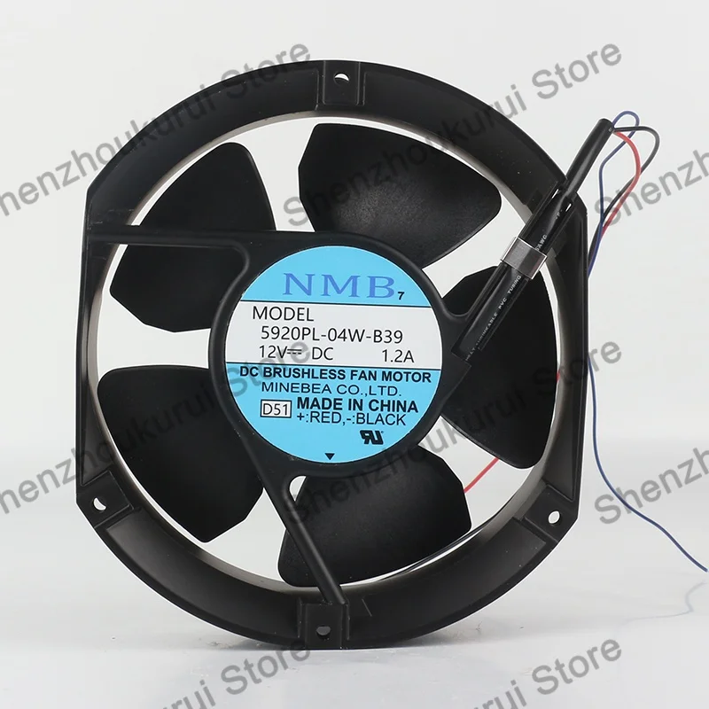 Новый вентилятор охлаждения NMB DC12V 1.2A AC EC 17251, 17.2 см, с двойным шарикоподшипником, 172X150X51 мм, трехпроводной, 5920PL-04W-B39