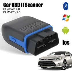 12V Bluetooth 4.0 ELM327 V1.5 OBD2 Scanner Car Code Reader Ignition Starter OBD Diagnostic Tools For iOS Android Windows Tester