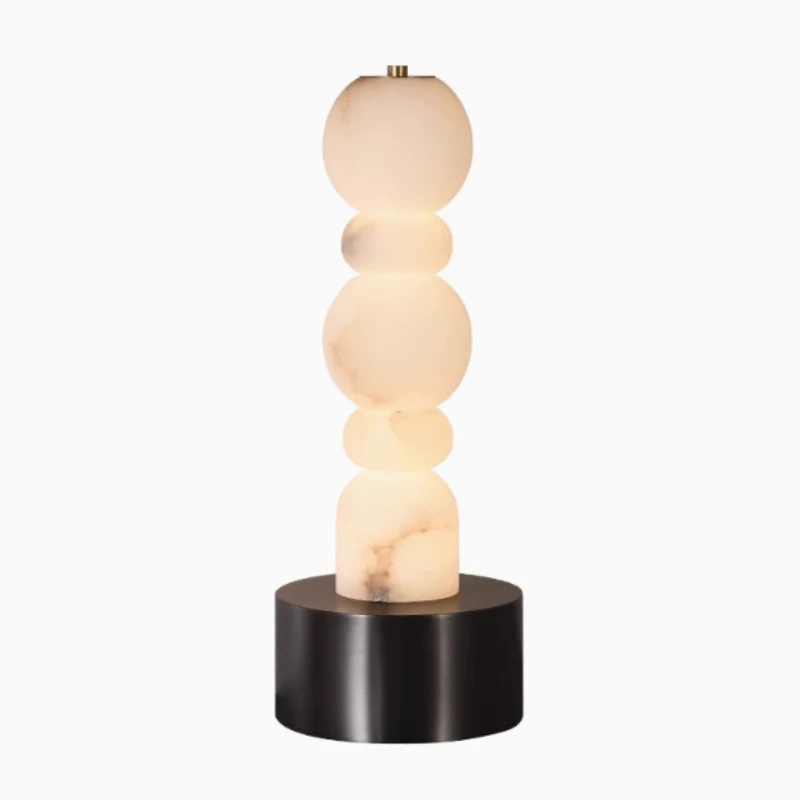 

Marble ball pyramid table lamp decoration bedroom study table lamp