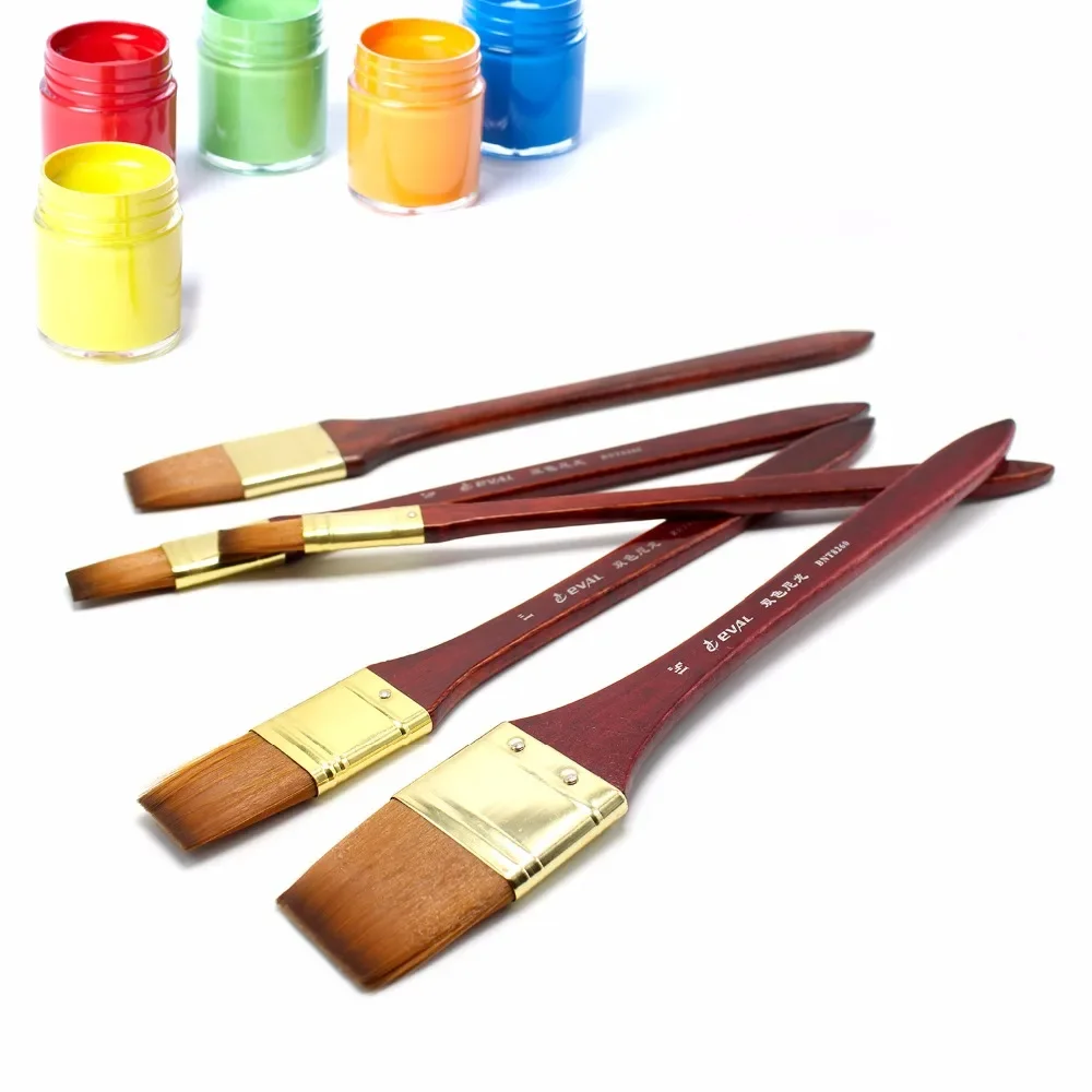 5 개/대 페인트 브러시 세트 도구 낙서 예술 그림 오일 아크릴 브러시에 대 한 나일론 브러시 낙서 수채화 DIY 스크러빙 브러쉬
