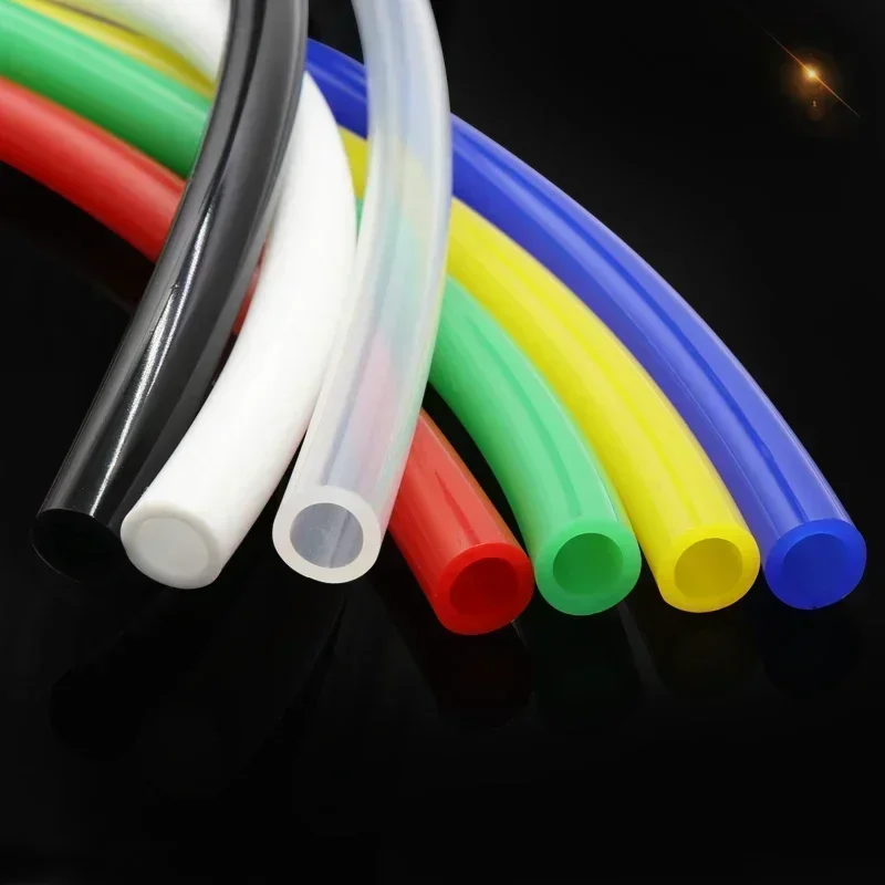 1/5M Silicone Tube ID 1 2 3 4 5 6 7 8mm Flexible Rubber Hose Thickness 1mm Food Grade Soft Milk Beer Drink Pipe Water Connector