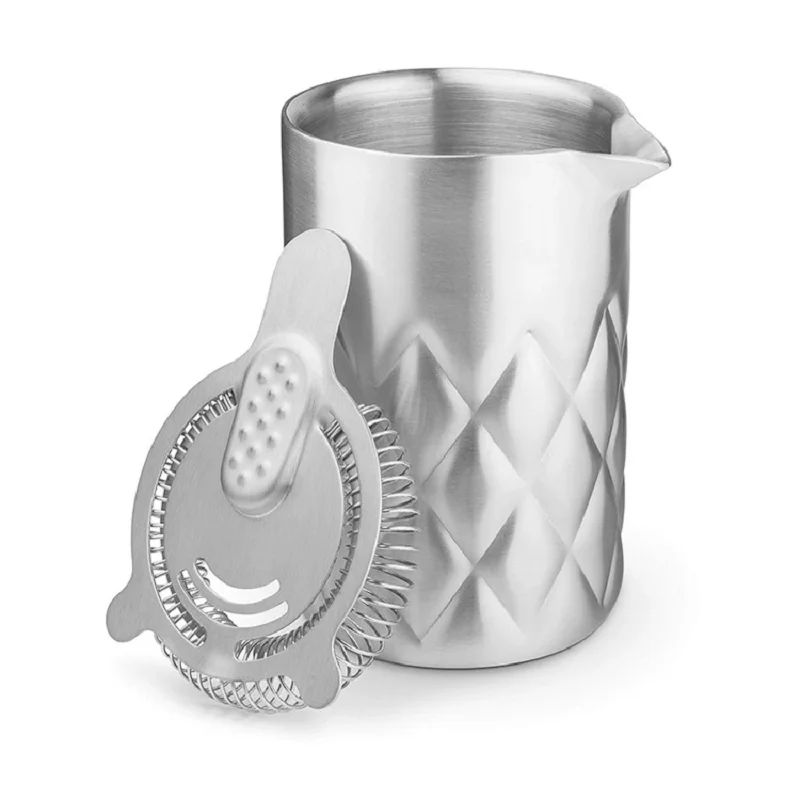 

580ml Cocktail Mixing Glass Stirring Tin Double-walled And Vacuum Insulated For Temperature Consistency